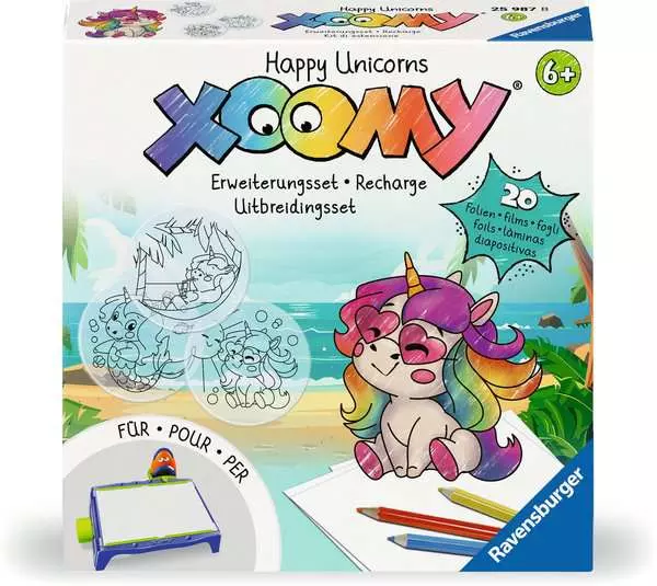 Xoomy Refill Erweiterungsset - Fröhliche Einhörner