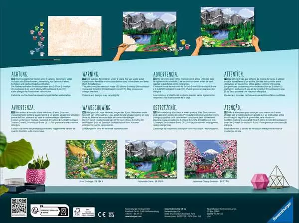 CreArt Japanische Kirschblüten - Malen nach Zahlen für Erwachsene