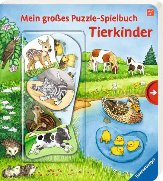 Mein großes Puzzle-Spielbuch - Tierkinder