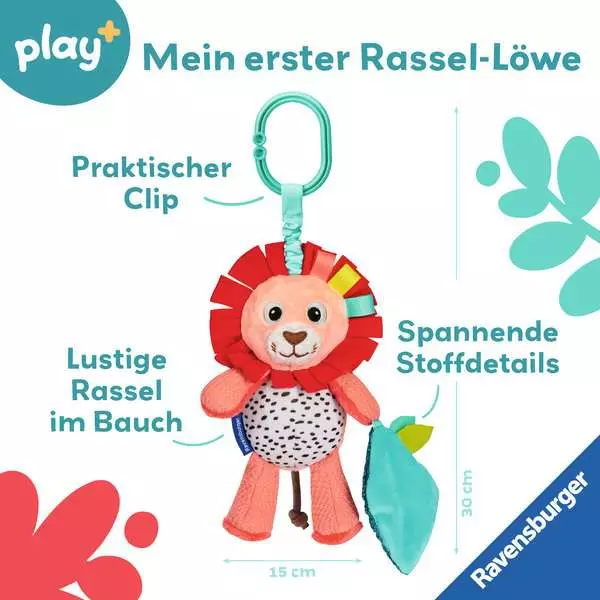 Rassel-Löwe - Babyspielzeug ab 0 Monaten
