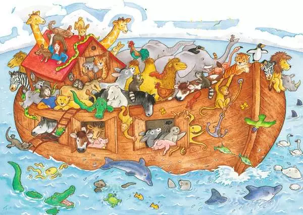 Kinderpuzzle ab 4 Jahren - Die große Arche Noah - 48 Teile