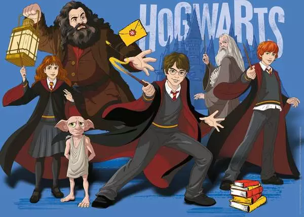 Kinderpuzzle ab 9 Jahren - Harry Potter und die Zauberschule Hogwarts - 300 Teile