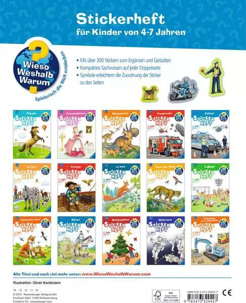 Ravensburger Wieso? Weshalb? Warum? Stickerheft - Polizei
