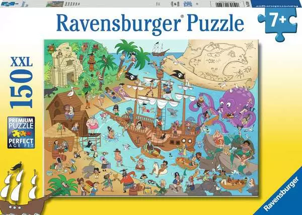 Kinderpuzzle ab 7 Jahren - Die Piratenbucht - 150 Teile