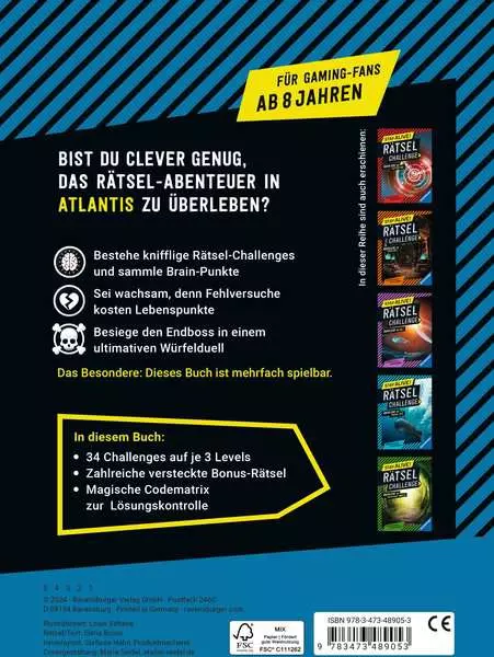 Stay alive! Rätsel-Challenge - Überlebe in Atlantis