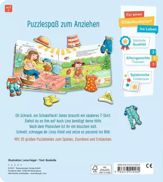 Mein großes Puzzle-Spielbuch - Das ziehen wir an