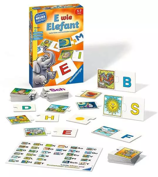 E wie Elefant - Kinderspiel ab 5 Jahren