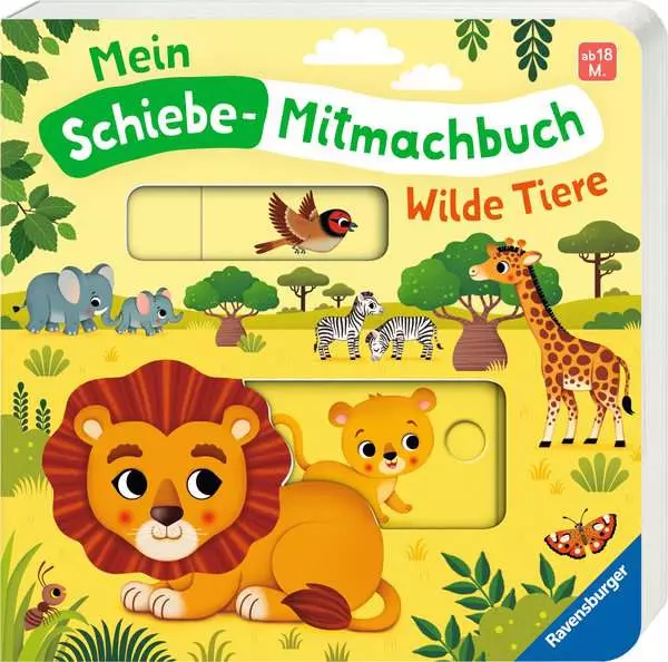 Mein Schiebe-Mitmachbuch - Wilde Tiere