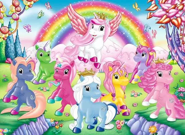 Kinderpuzzle ab 6 Jahren - Lissy Pony Activity Puzzle - 100 Teile