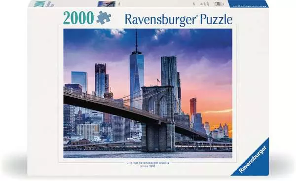 Puzzle 2000 Teile - Von Brooklyn nach Manhatten