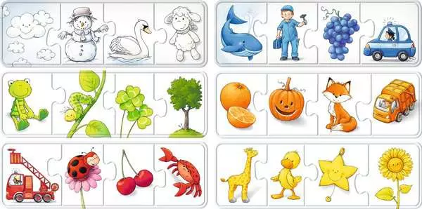 Kinderpuzzle ab 2 Jahren - Alle meine Farben - 4 Teile