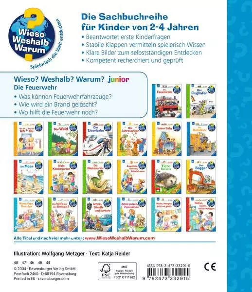 Ravensburger Wieso? Weshalb? Warum? junior. Band 2 - Die Feuerwehr