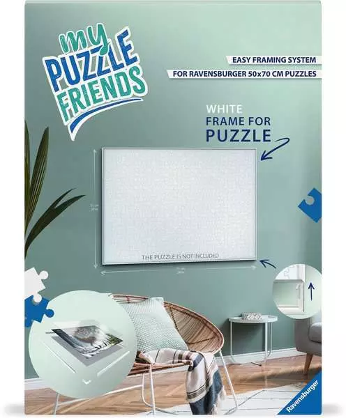 Puzzle-Rahmen. weiß
