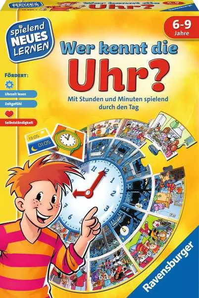Wer kennt die Uhr? - Kinderspiel ab 6 Jahren
