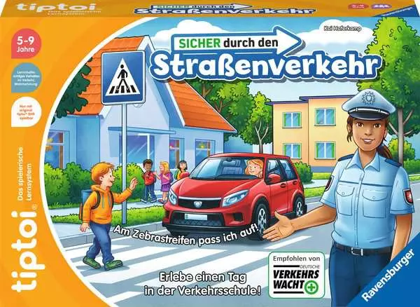 Sicher durch den Straßenverkehr - Lernspiel ab 5 Jahren