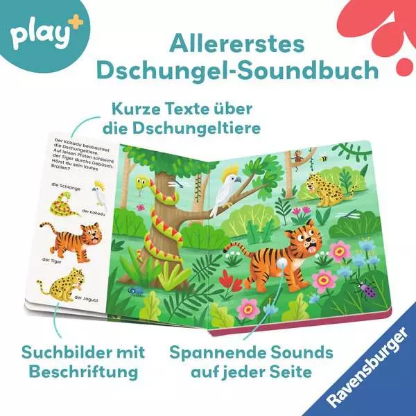 Play+ Mein allererstes Soundbuch Im Dschungel - ab 12 Monate
