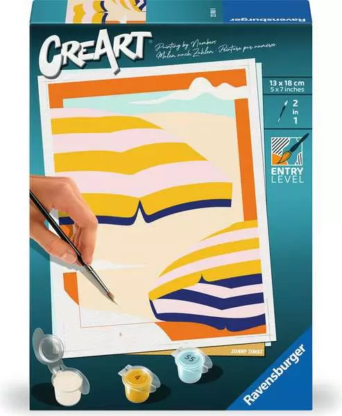 CreArt Sonnige Zeiten - Malen nach Zahlen für Erwachsene