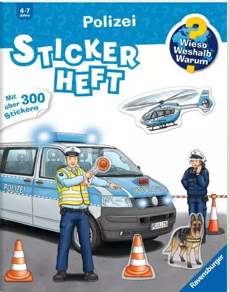 Ravensburger Wieso? Weshalb? Warum? Stickerheft - Polizei