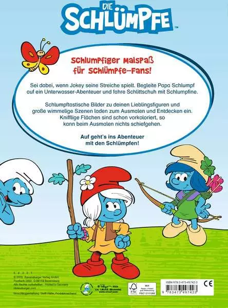 Die Schlümpfe - Mein schlumpfiger Malspaß