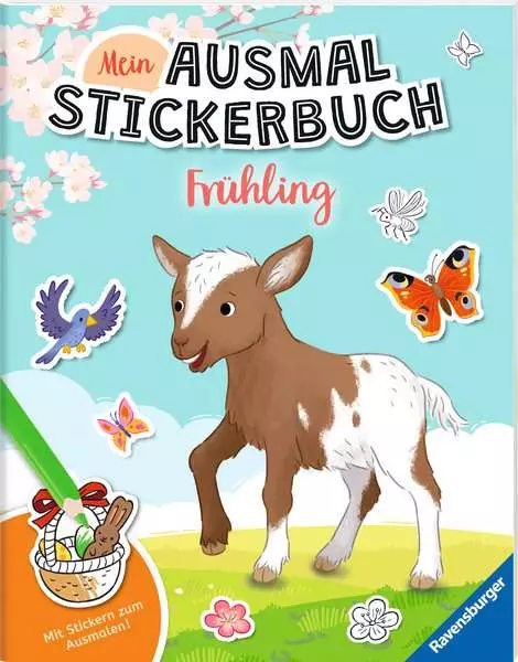 Mein Ausmalstickerbuch - Frühling