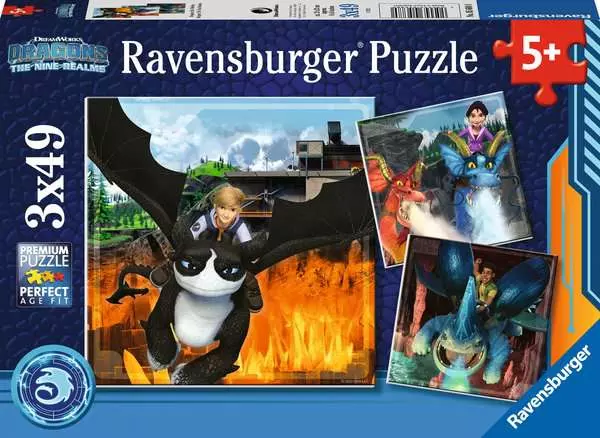 Kinderpuzzle ab 5 Jahren - Die 9 Welten - 49 Teile