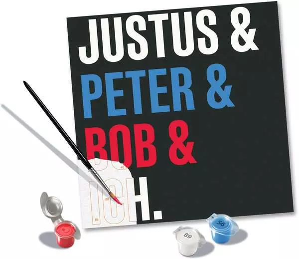 CreArt Die drei ??? - Malen nach Zahlen für Erwachsene