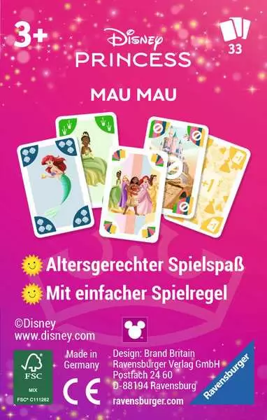 Disney® Princess: Mau Mau - Kinderspiel ab 3 Jahren