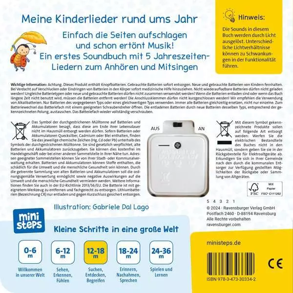 ministeps: Hör rein. sing mit! Meine ersten Jahreszeiten-Lieder