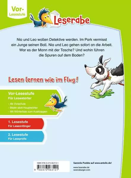 Leserabe Vor-Lesestufe - Die Stadtpark-Detektive