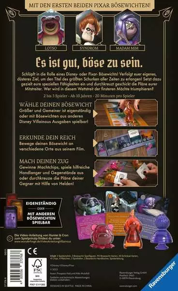 Disney Villainous: Größer und Gemeiner - Spiel ab 10 Jahren