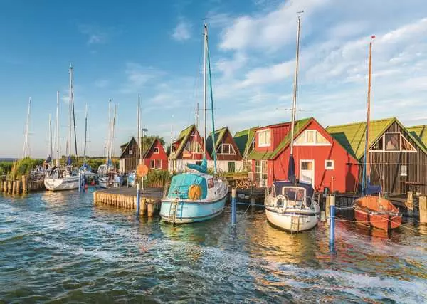 Puzzle 1000 Teile - Romantische Hafenwelt von Ahrenshoop