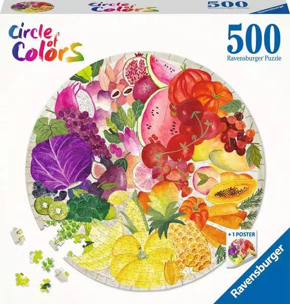 Puzzle 500 Teile - Circle of Colors - Obst & Gemüse