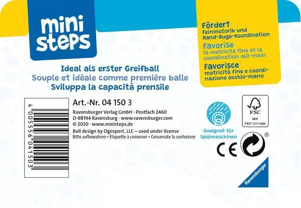 baliba - Babys Lieblingsball grün - Babyspielzeug ab 0 Monaten