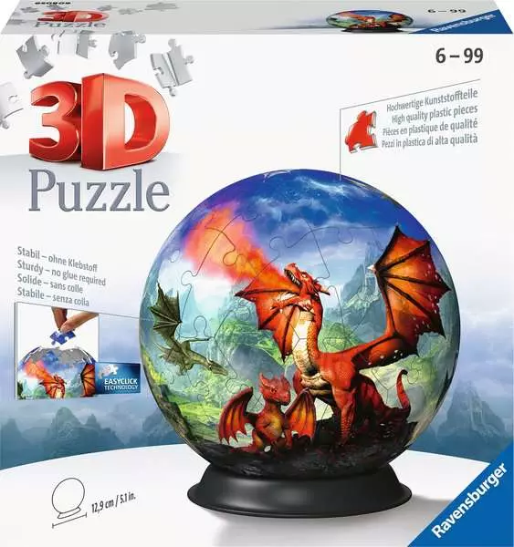3D Puzzle Ball Puzzle-Ball Mystische Drachen