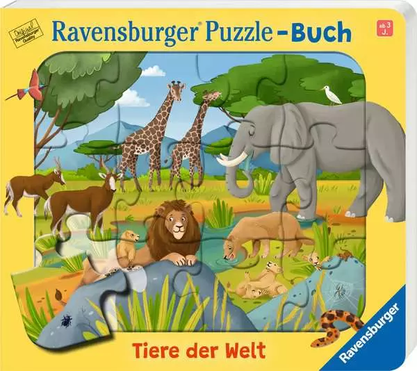 Ravensburger ® Puzzle-Buch - Tiere der Welt
