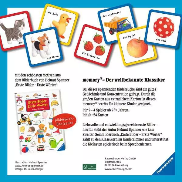 Erste Bilder - Erste Wörter memory® - Kinderspiel ab 2 Jahren