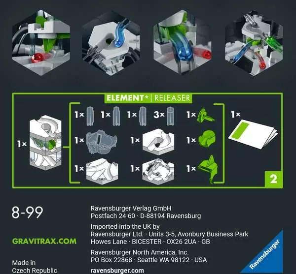 Element Releaser - Kugelbahn-Erweiterung für Kinder ab 8 Jahren