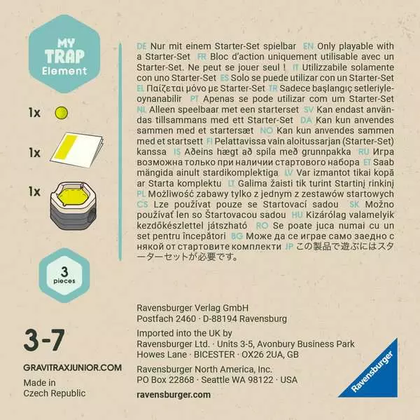 Element Trap - Kugelbahn-Erweiterung für Kinder ab 3 Jahren