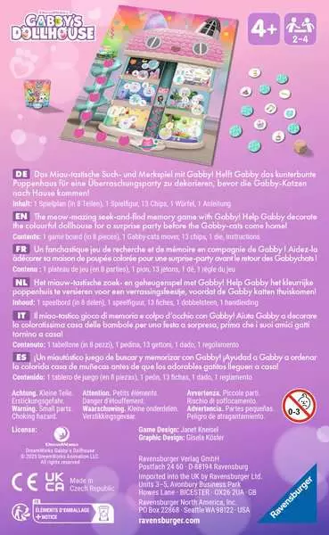 Gabby's Dollhouse: Helft Gabby! - Reisespiel ab 4 Jahren