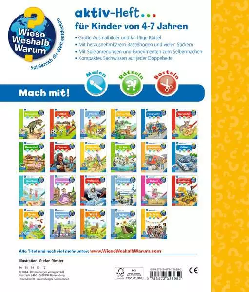 Ravensburger Wieso? Weshalb? Warum? aktiv-Heft - Tiere der Welt