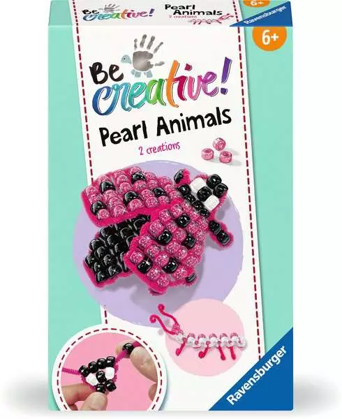 BeCreative Mini - Perlentier Marienkäfer - Bastelset für Kinder ab 6 Jahren