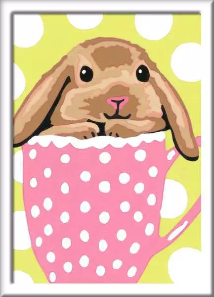 CreArt Süßes Schlappohr - Malen nach Zahlen für Kinder ab 7 Jahren