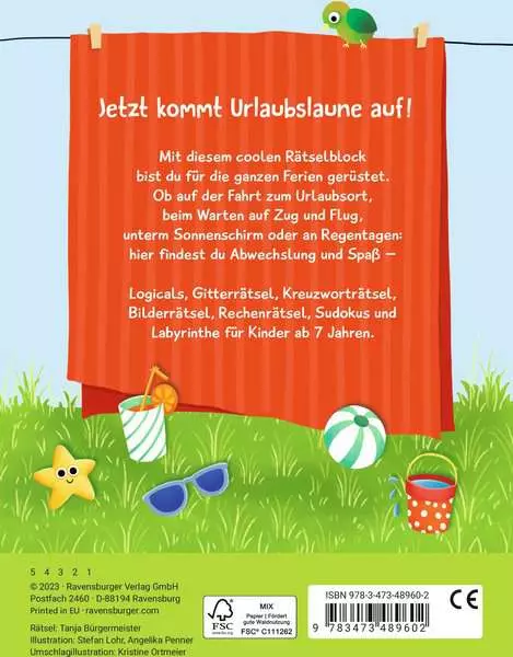 Mein kunterbunter Ferien-Rätselblock