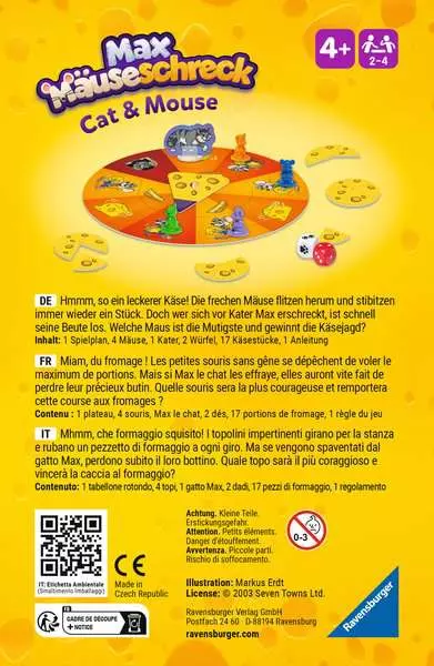 Max Mäuseschreck - Reisespiel ab 4 Jahren