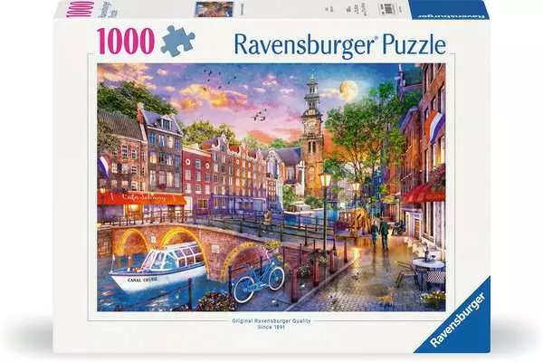 Puzzle 1000 Teile - Sonnenuntergang Amsterdam