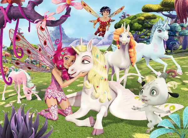 Kinderpuzzle ab 6 Jahren - Wahre Einhorn-Freundschaft - 100 Teile