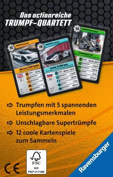Supertrumpf High Speed - Kartenspiel ab 7 Jahren