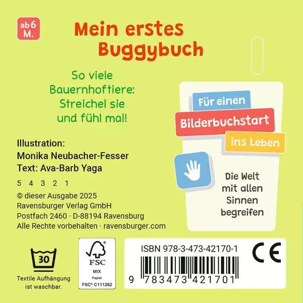 Mein erstes Buggybuch: Fühl mal! Bauernhoftiere