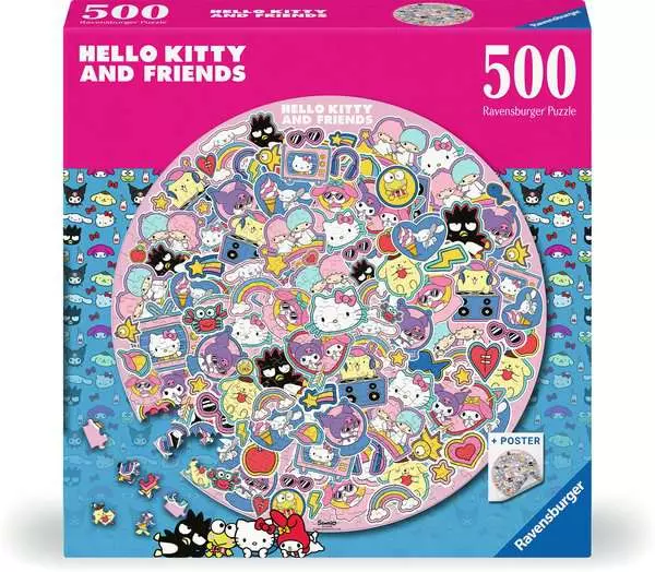 Puzzle 500 Teile - Hello Kitty and Friends