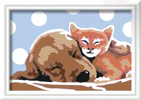 CreArt Tierliebe - Malen nach Zahlen für Kinder ab 7 Jahren